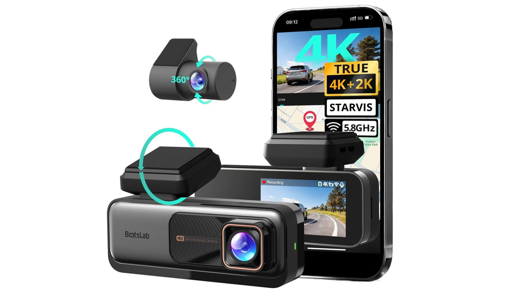 BOTSLAB G980H 4K Starvis Dash Cam Press Image