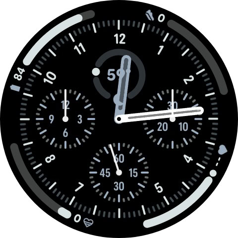 Chronograph Watch Face