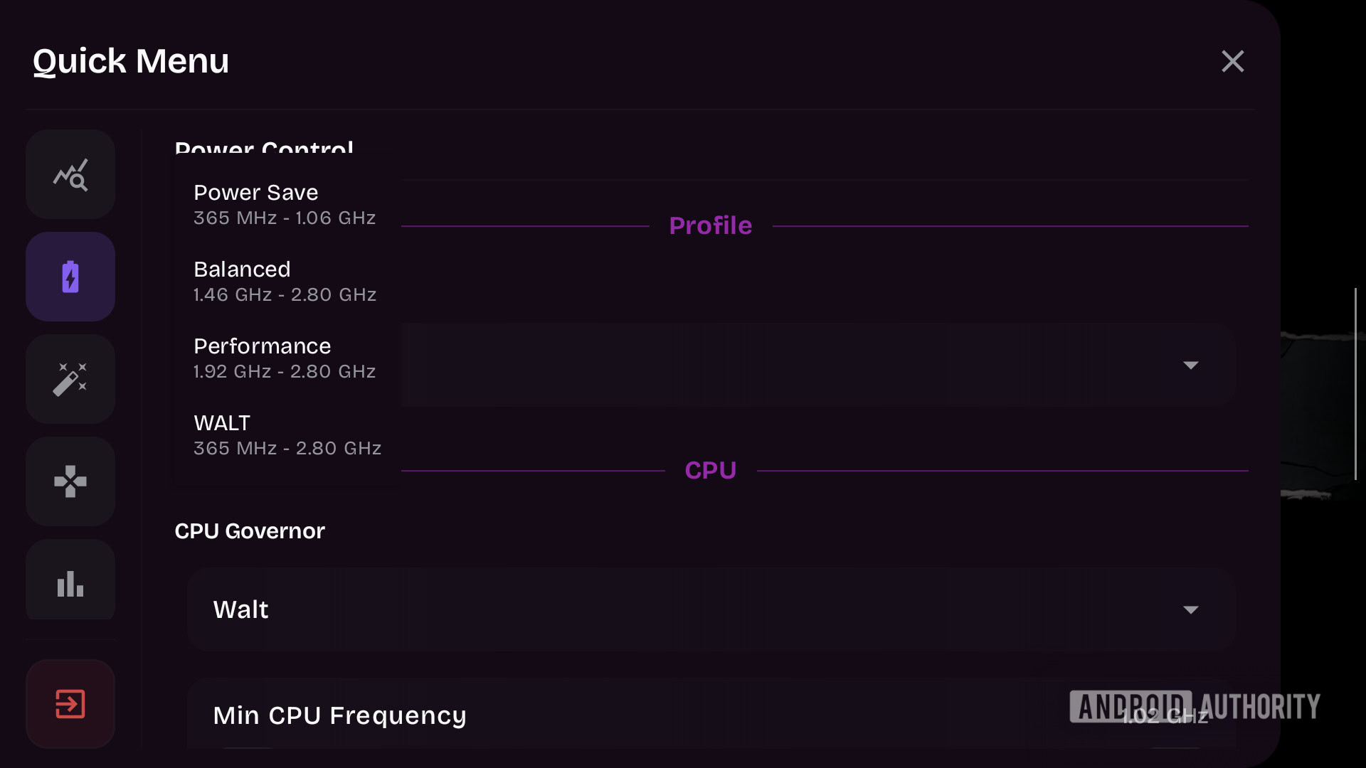 GameNative CPU GPU controls 1