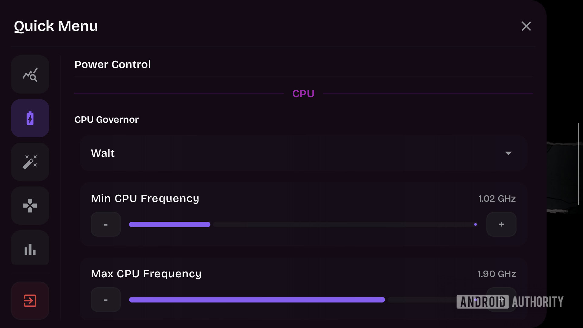 GameNative CPU GPU controls 2