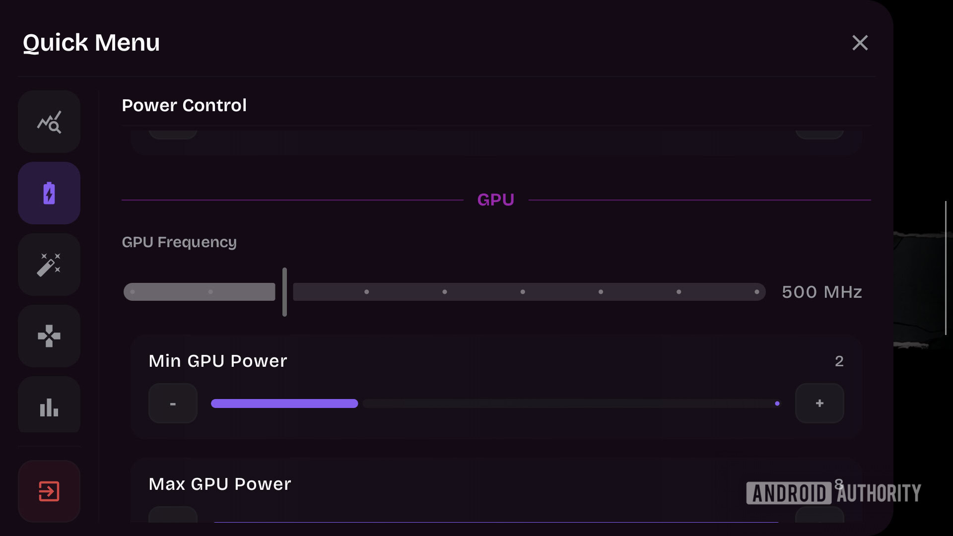 GameNative CPU GPU controls 3
