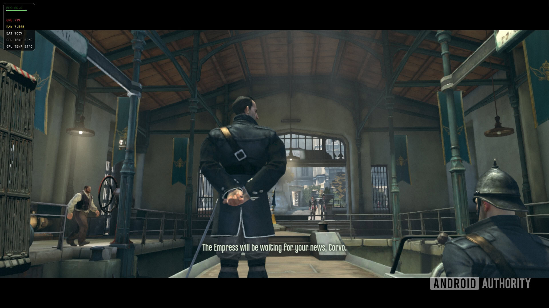 GameNative running Dishonored on S25 Ultra