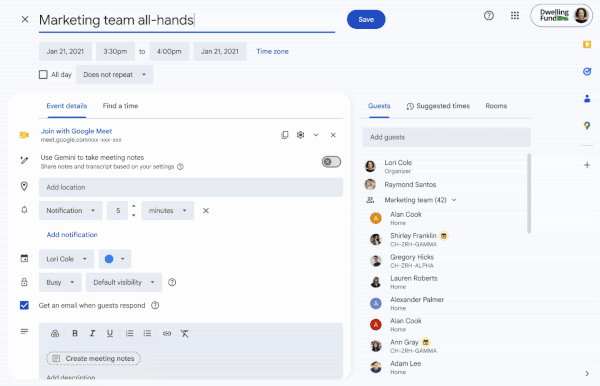 Google Calendar new setting Google Calendar new setting