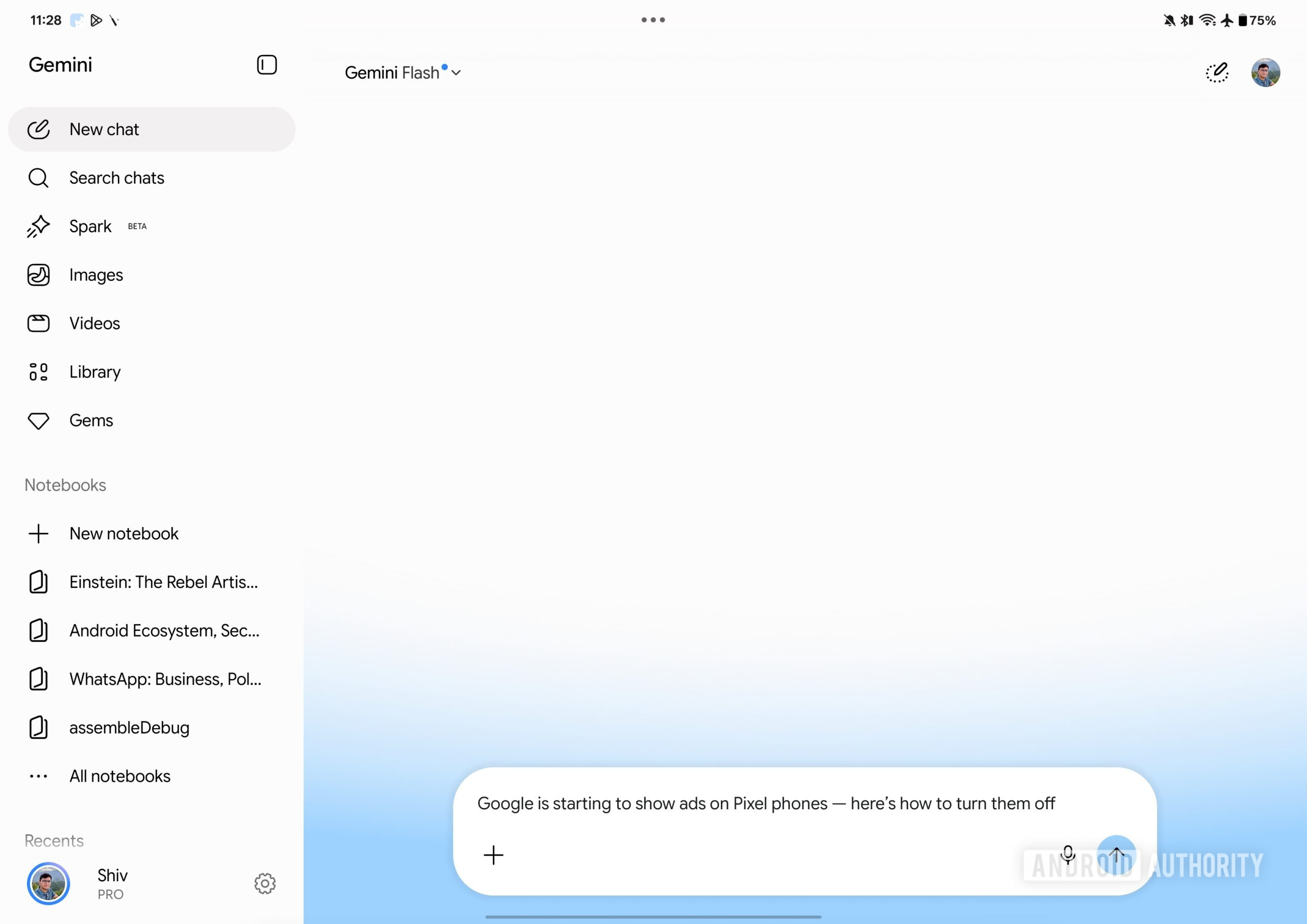 Google Gemini Context Menu Popup 1
