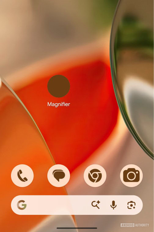 Google Magnifier New Themed Icon Broken