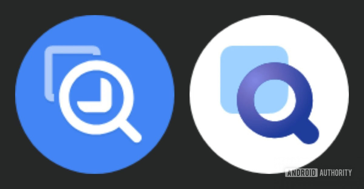 Google Magnifier Old and New Icons
