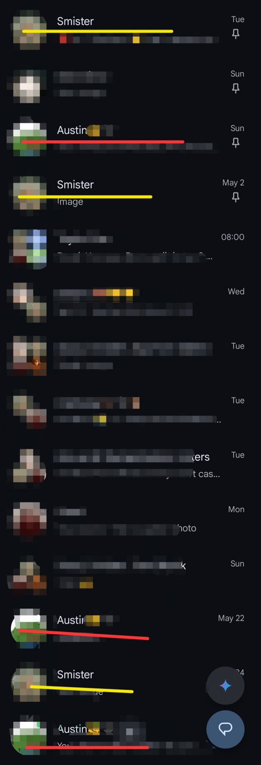 Google Messages single chats splitting into different threads Google Messages single chats splitting into different threads