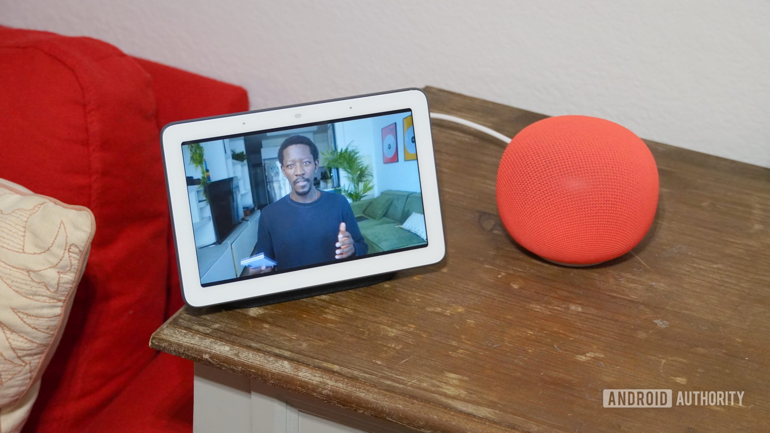 A video playing on a Nest Hub display.
