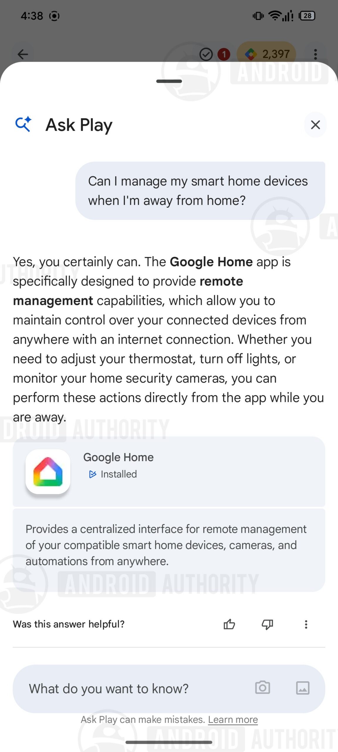 Google Play Store Context Ask Play question chips 3 watermarked