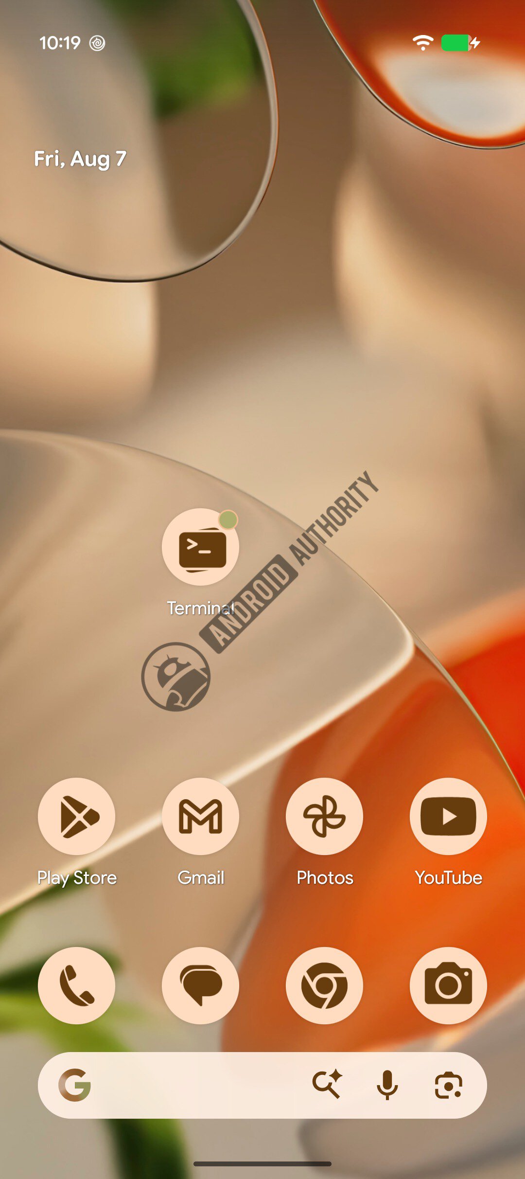 Google Terminal app icon new look watermarked