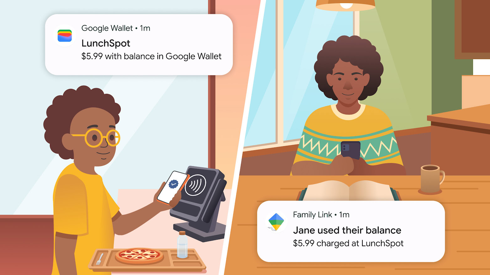 Google Wallet for kids supervised balance image