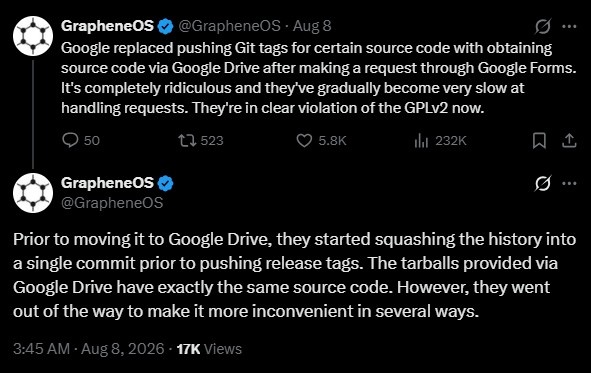 GrapheneOS-says-Google-replaced-git-tags-with-obtaining-Pixel-source-code-via-Google-Drive