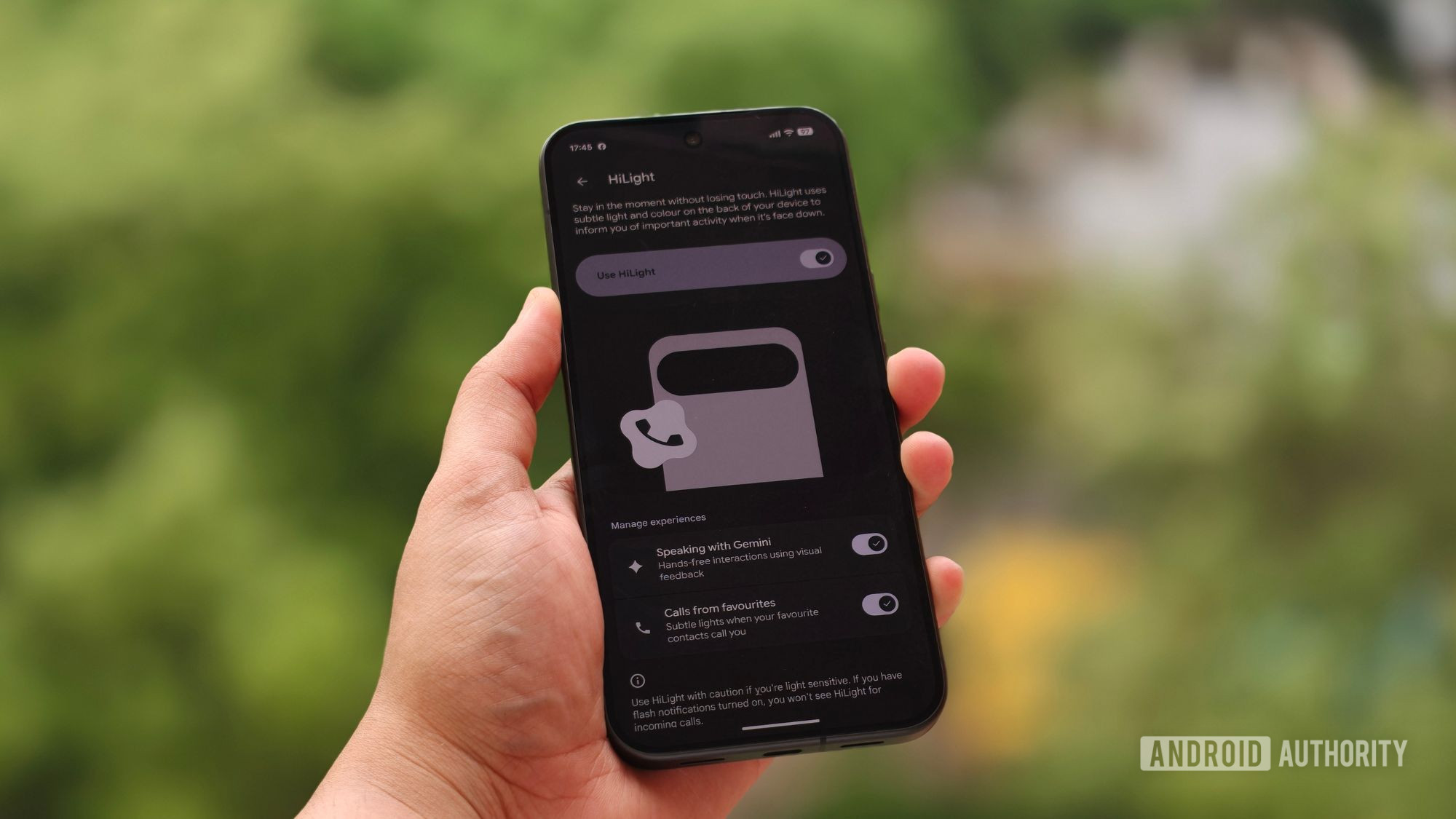 HiLight enabled on Google Pixel 11 Pro XL