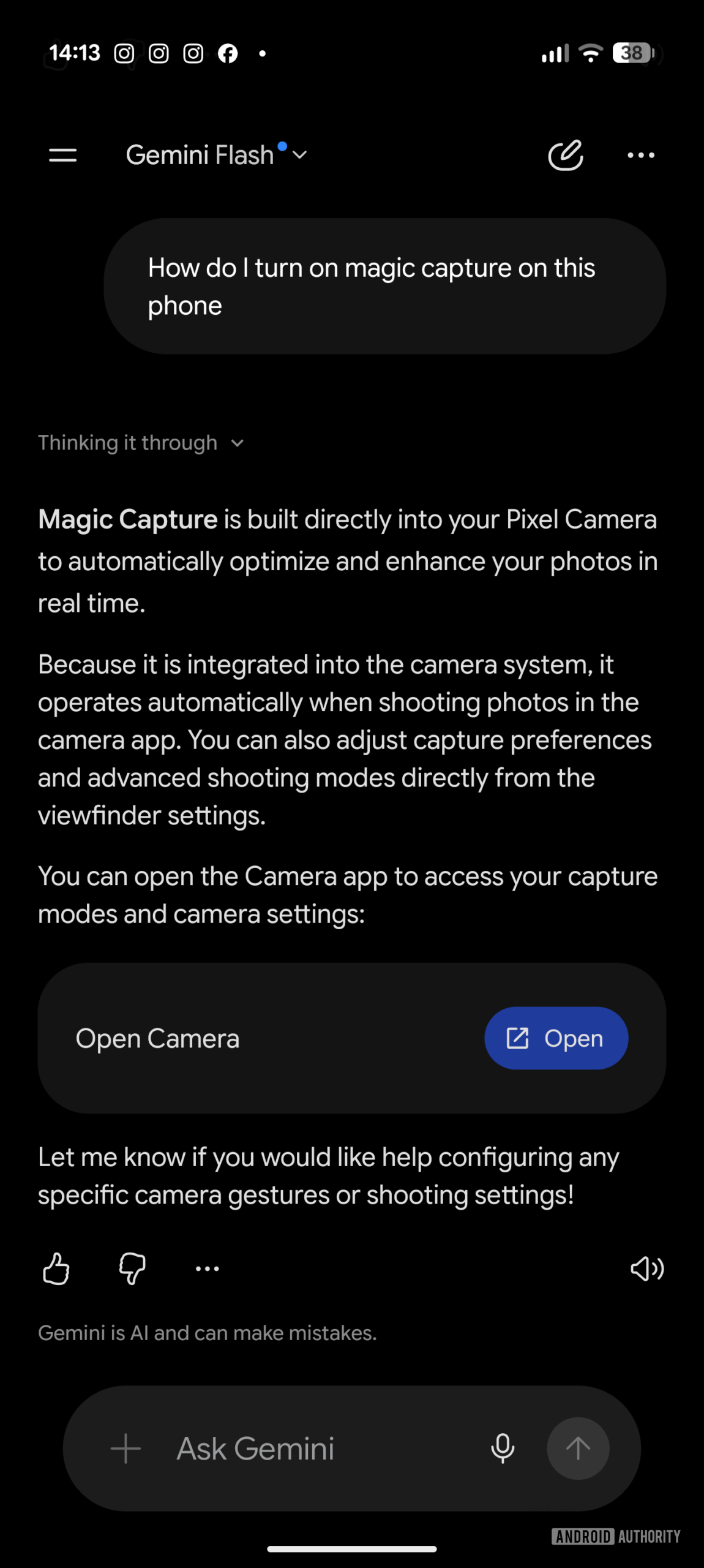Magic Capture Device Help on Pixel 11 Pro XL