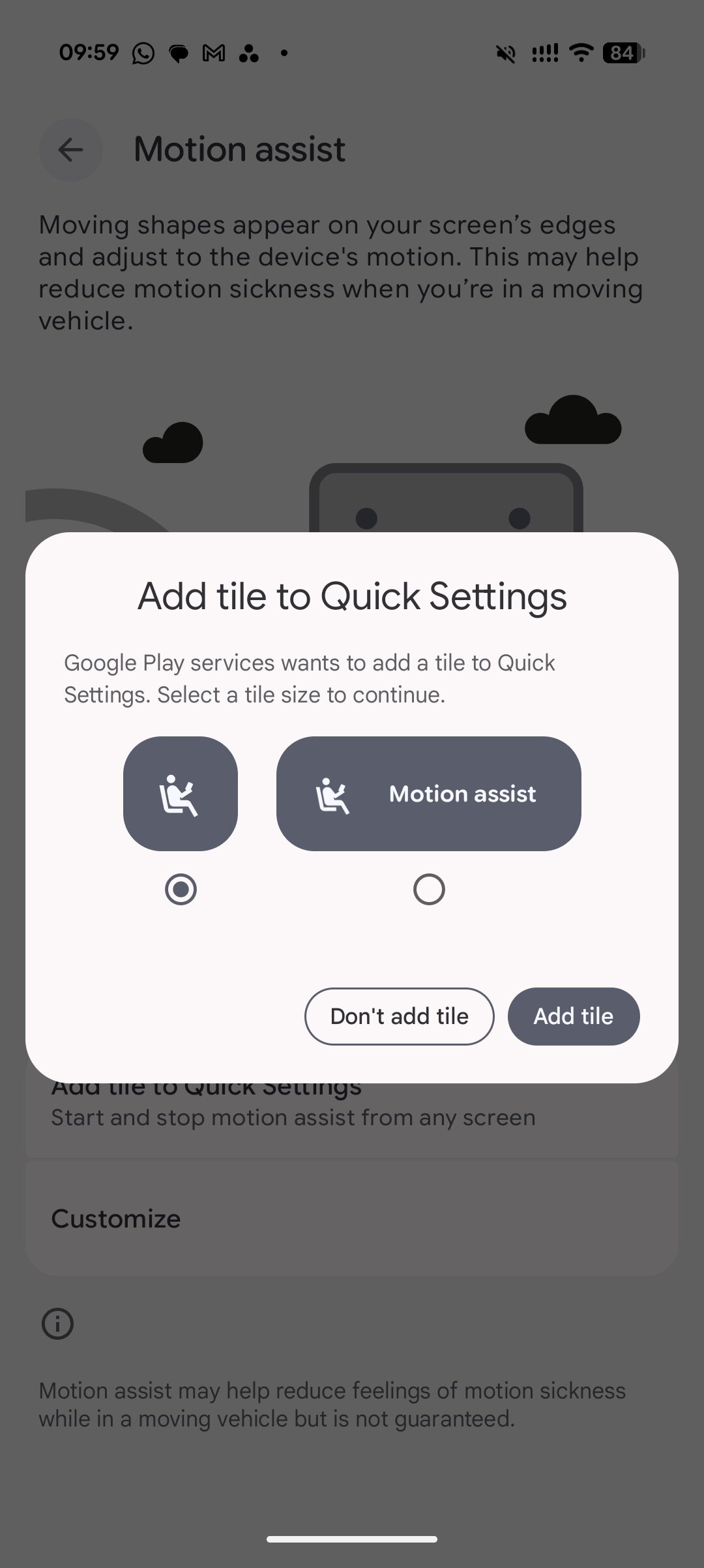 Motion Assist Pixel 11 2