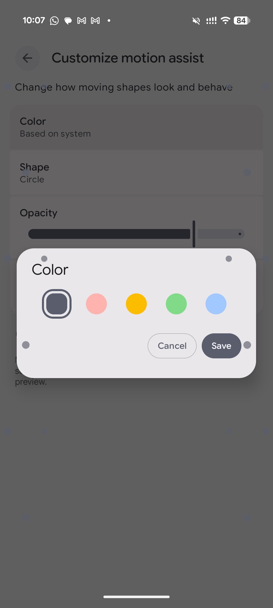 Motion Assist Pixel 11 5