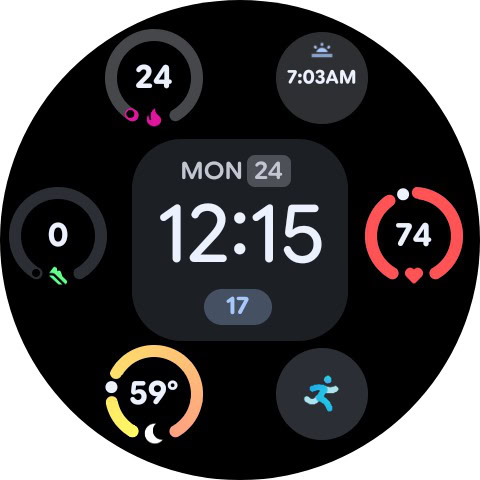 Multicolor Reveal Watch Face