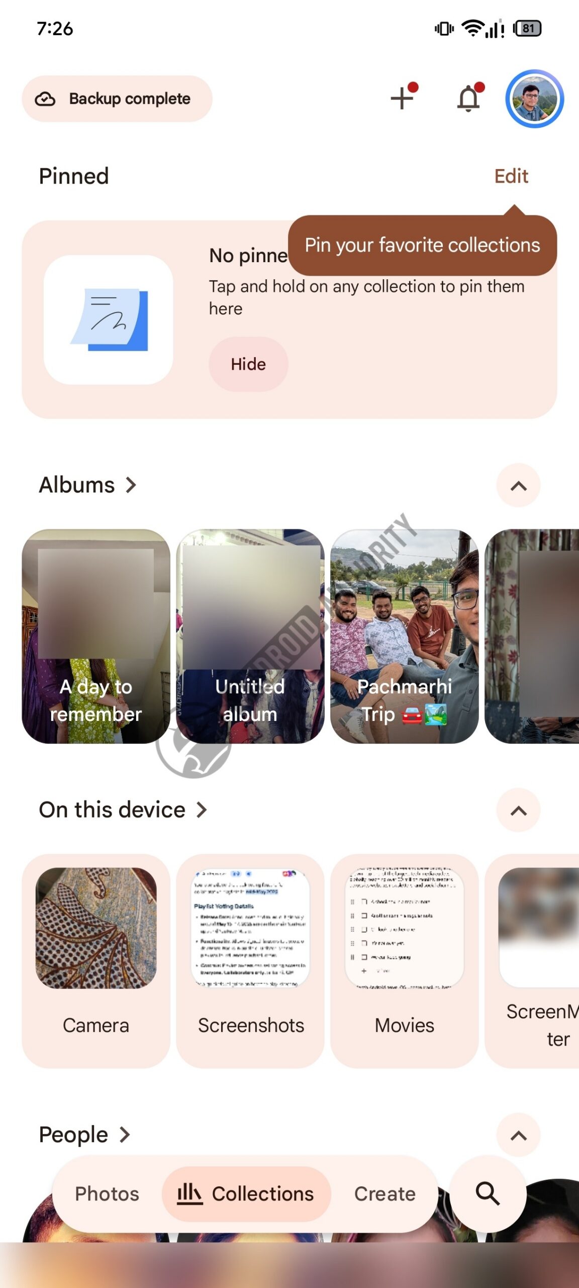 New Pin feaure in Google Photos Collections 1 watermarked