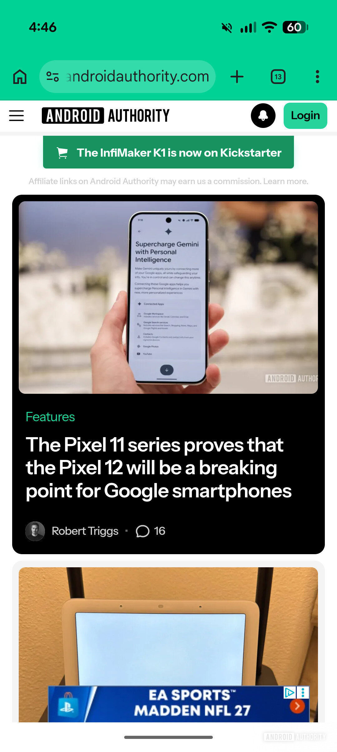 New tab icon replaced Ask Gemini on Chrome