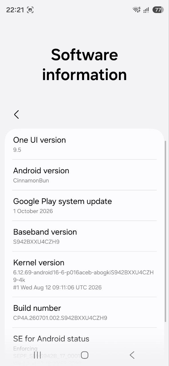 One UI 9 5 screen 2
