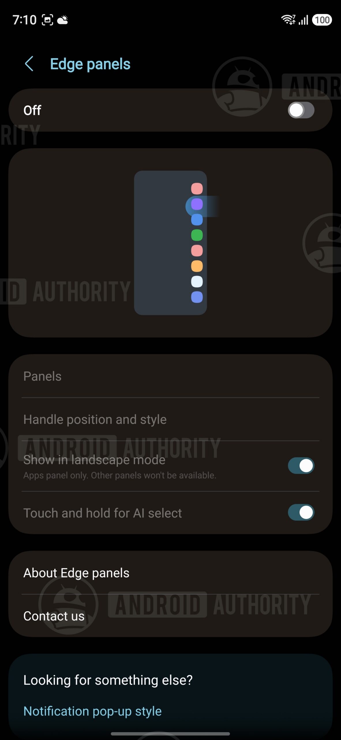 One UI 9 beta 6 Edge Panel options for AI Select 4