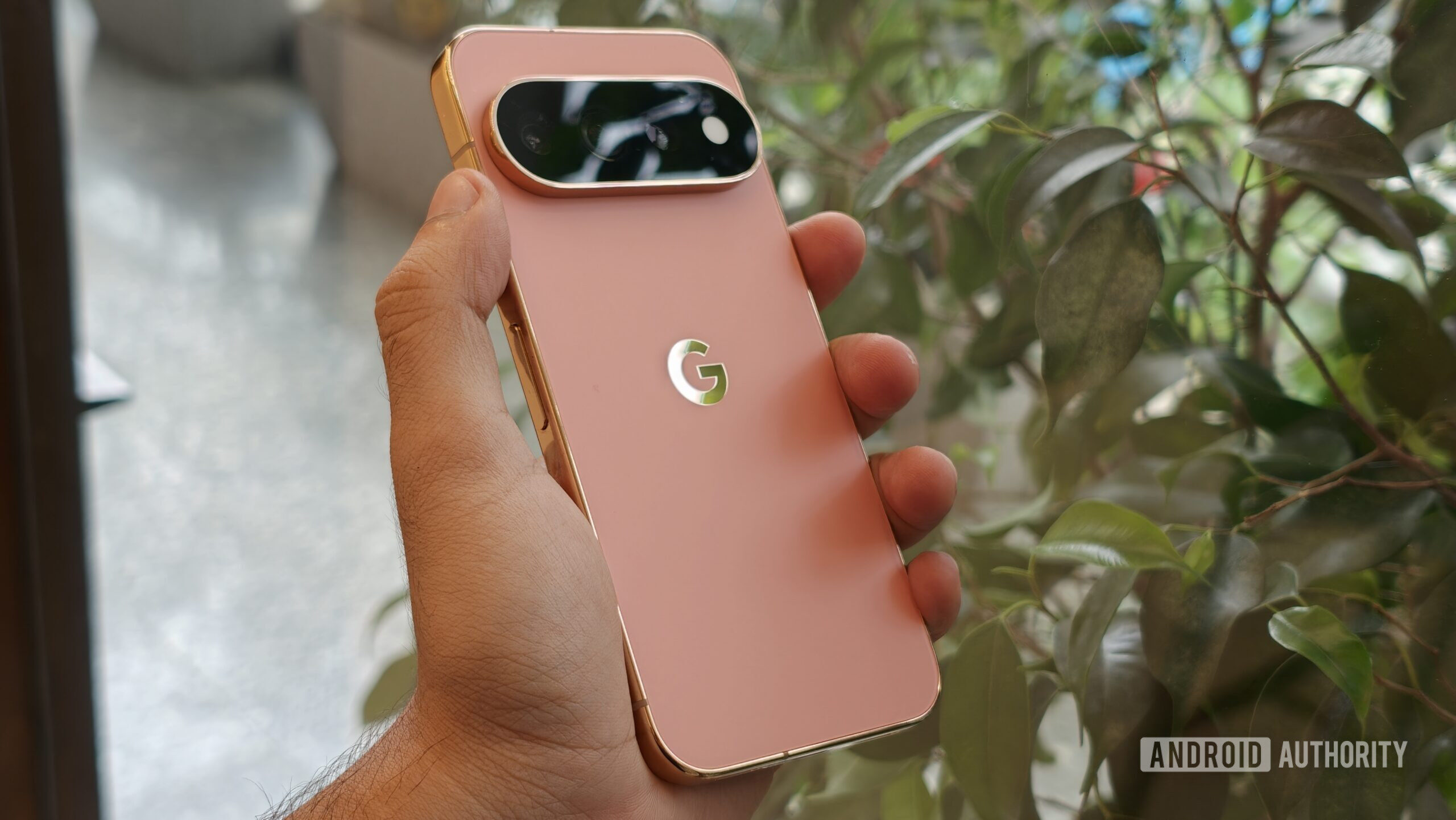 Pixel 11 Pro in hand canyon Pixel 11 Pro in hand canyon