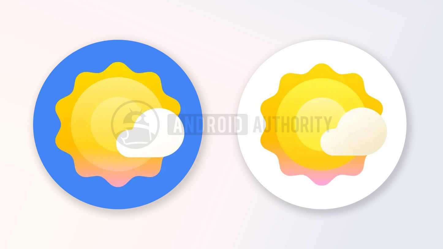 Pixel Weather old and new icons watermarked