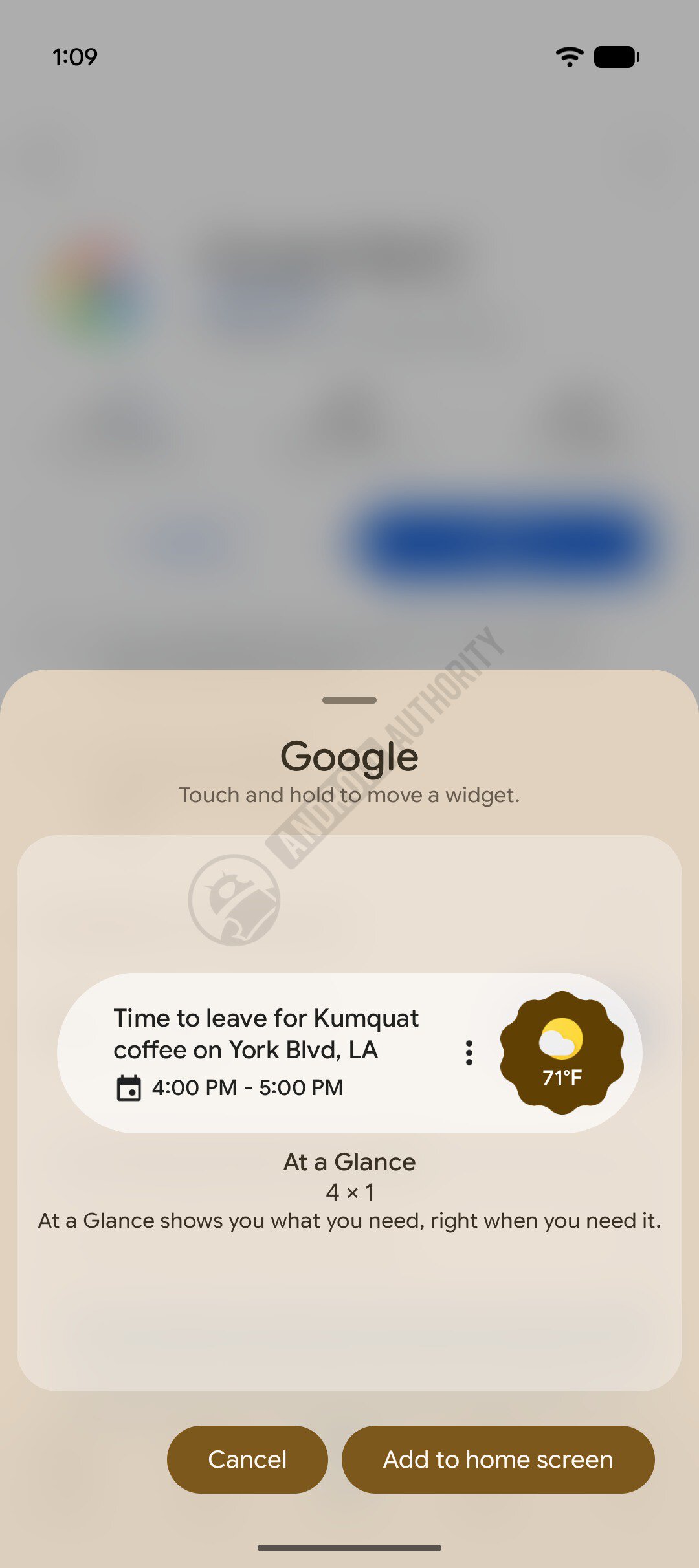 Play Store widget download watermarked