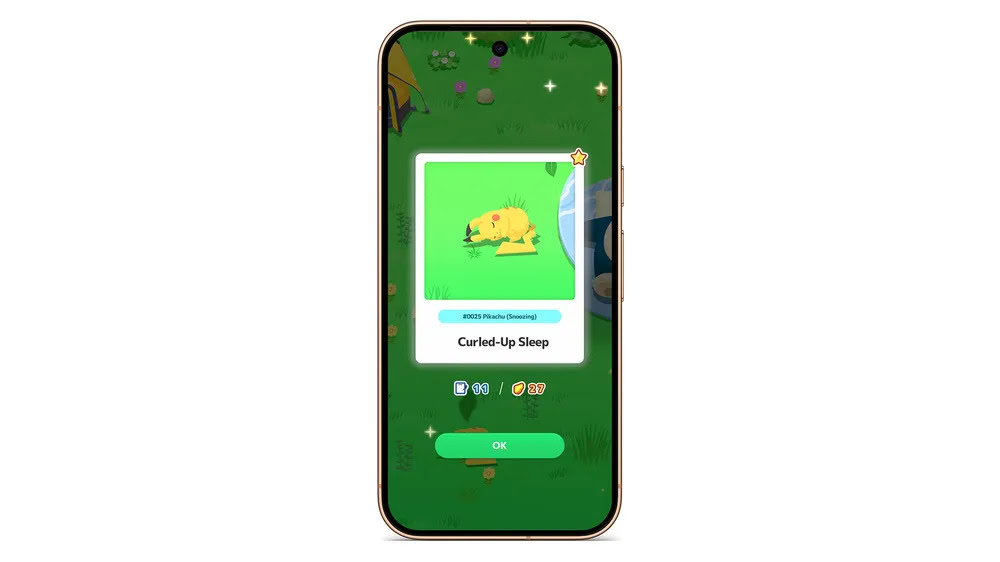 Pokemon Sleep on pixel 11 2