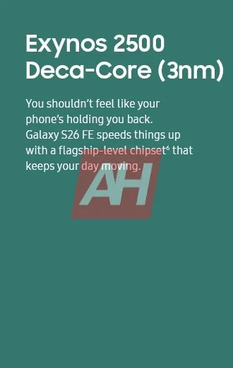 S26 FE Chipset
