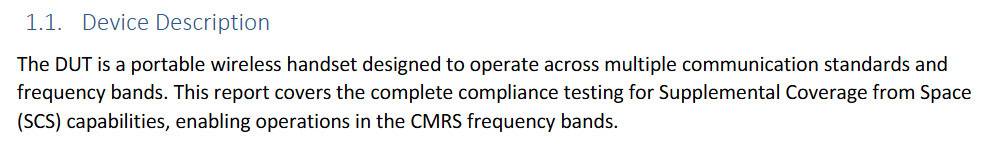 Samsung Galaxy S26 FE supplemental satellite FCC