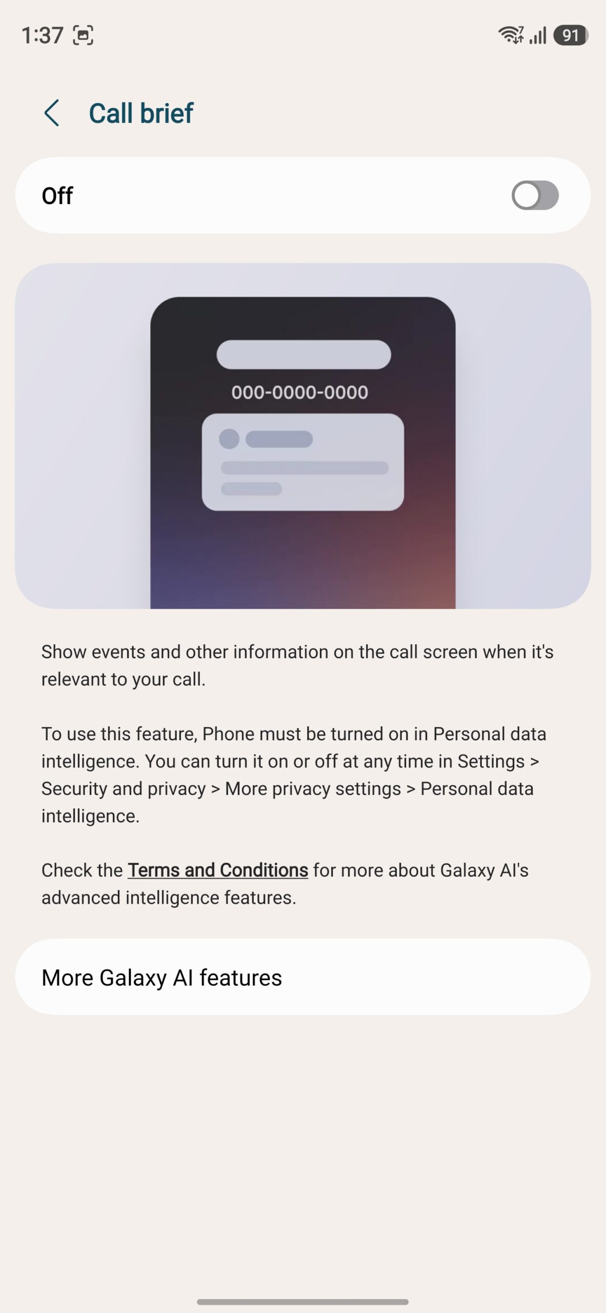 Samsung Galaxy S26 Ultra One UI 9 Beta 7 Call Brief 2