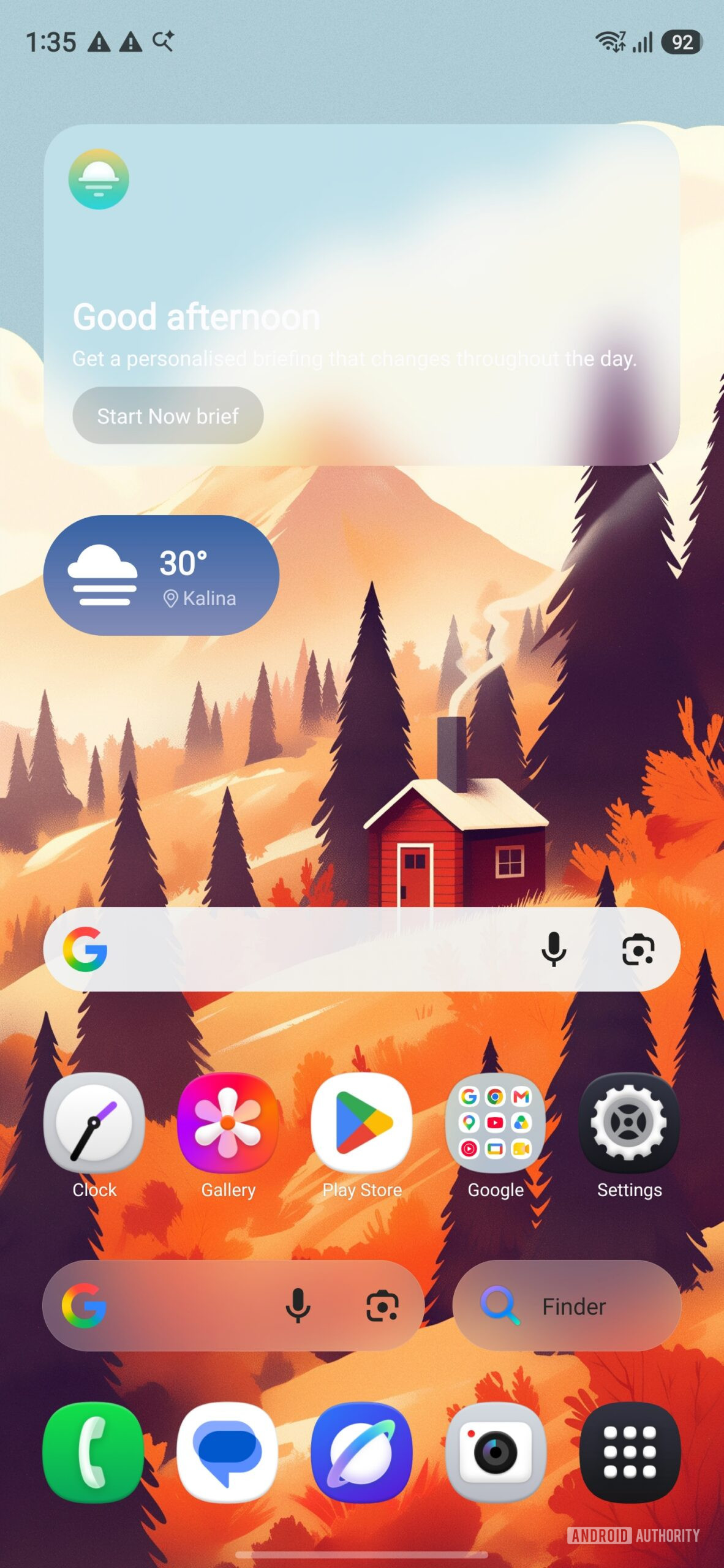 Samsung Galaxy S26 Ultra One UI 9 Beta 7 Finder and Search options on home screen 1