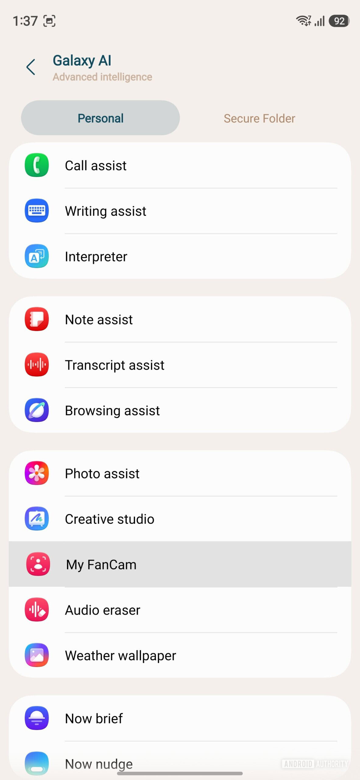 Samsung Galaxy S26 Ultra One UI 9 Beta 7 My Fan Cam 1