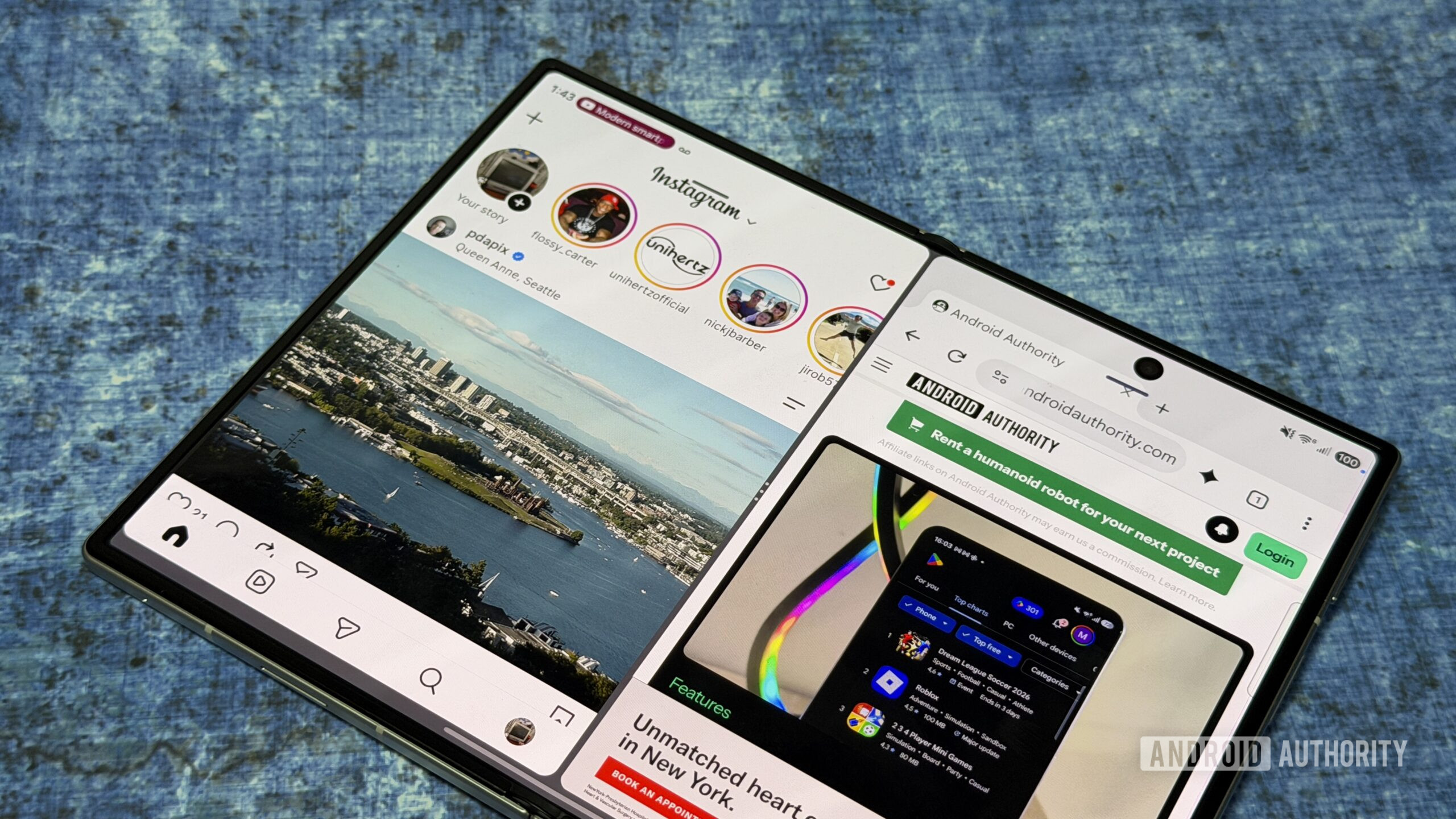 Samsung Galaxy Z Fold 8 splitview