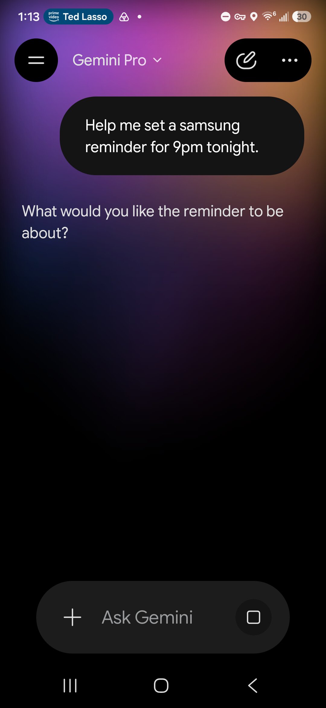 Samsung reminders gemini 2