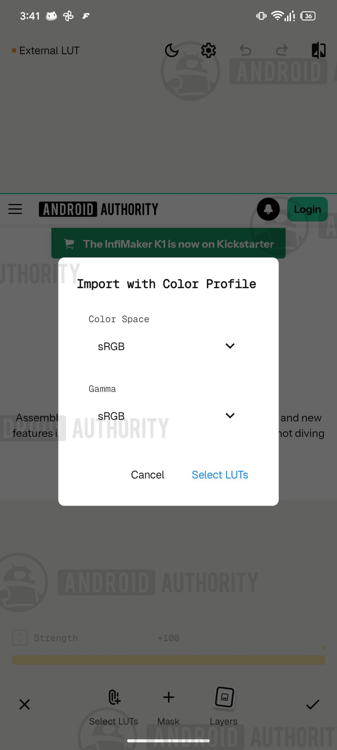 Snapseed for Android Upcoming LUT support 7 watermarked