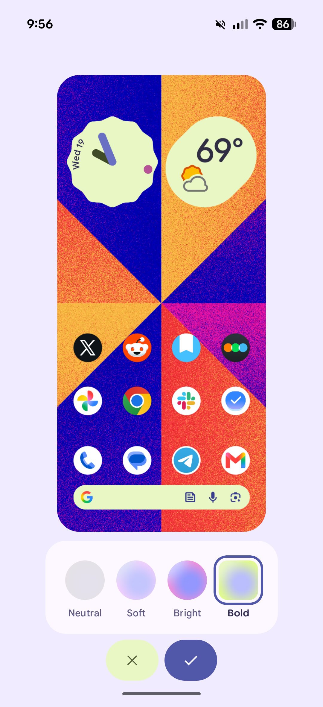 Screenshot of theme options in Android 17 QPR2 Beta 3.