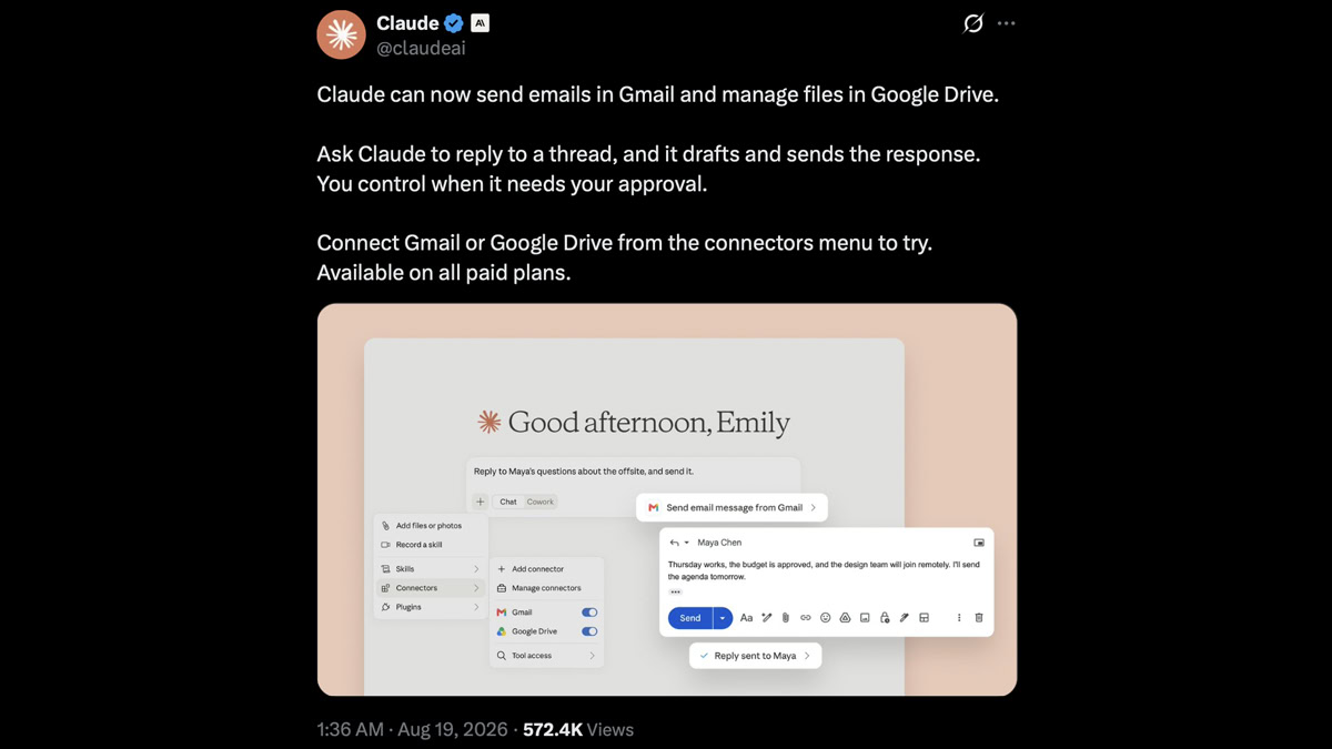 claude gmail google drive x post claude gmail google drive x post