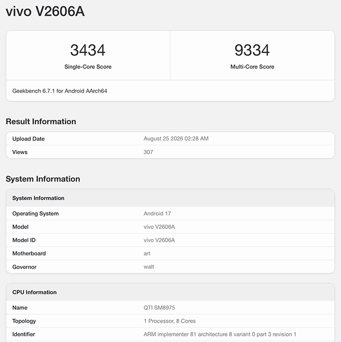 geekbench scores snapdragon 8 elite extreme gen 6