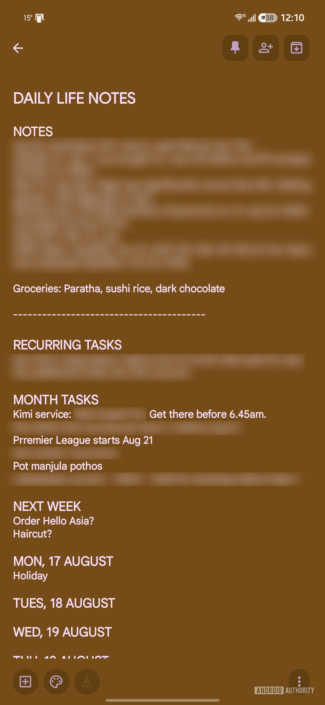 google keep single daily note organizer 1