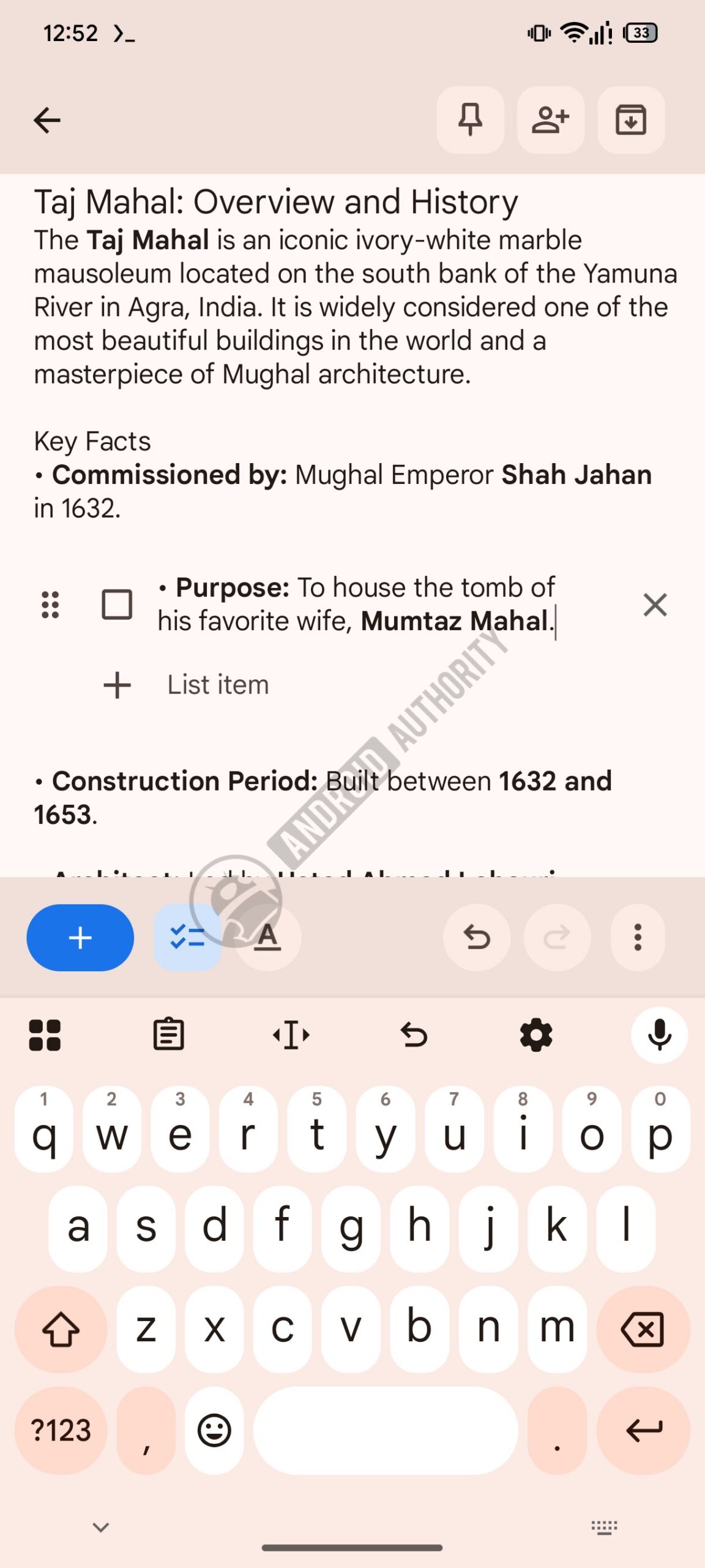 google keep to do list inside regular note image 4 watermarked