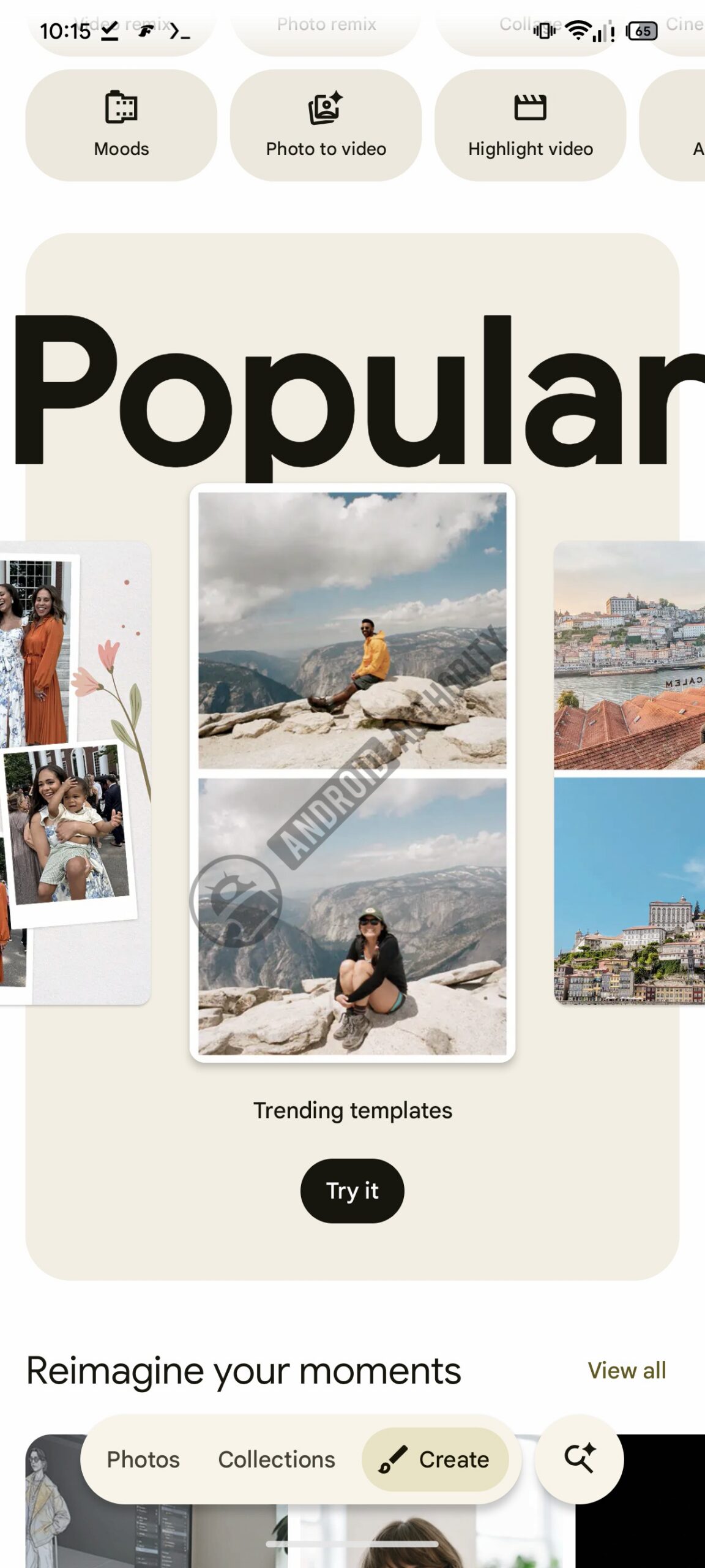 google photos create tab new ui 2 watermarked