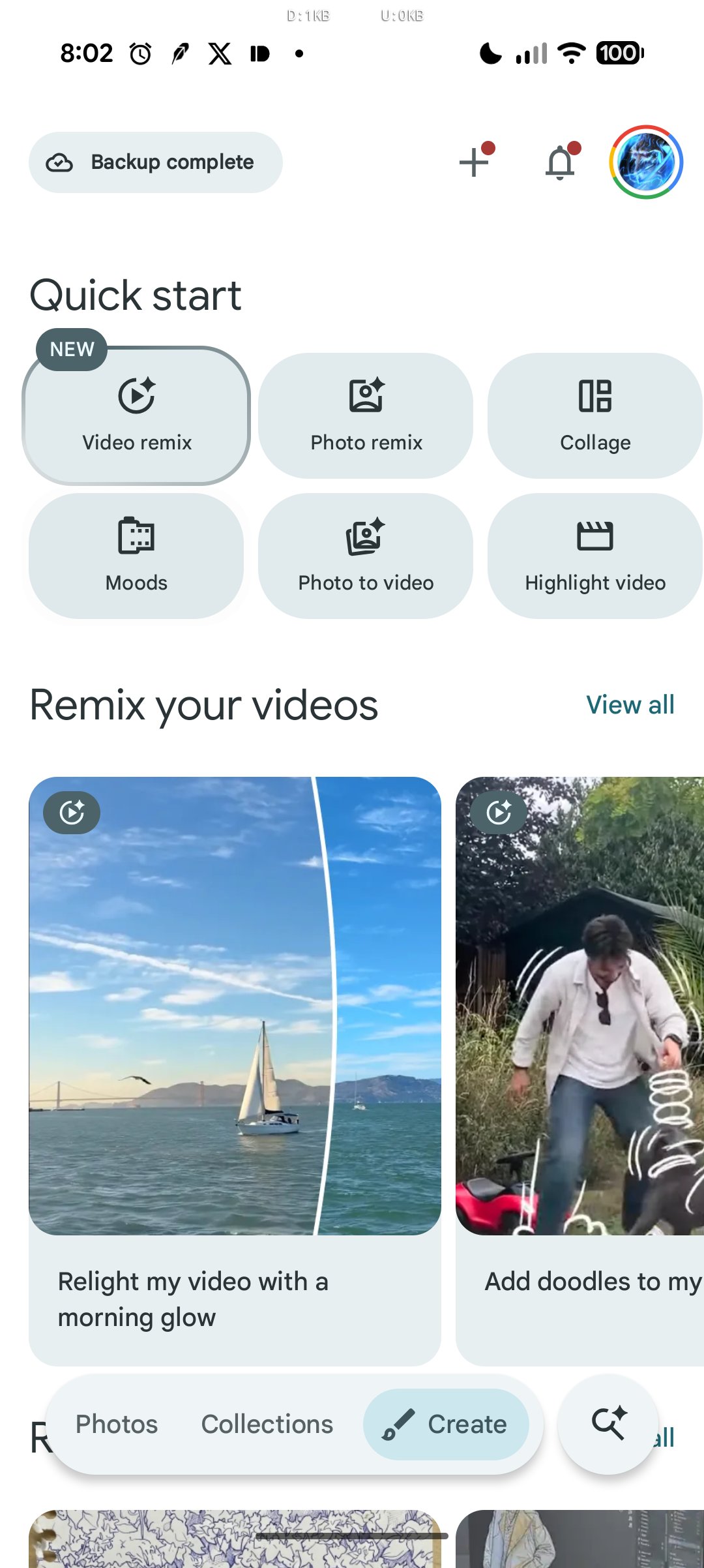 google photos moods home