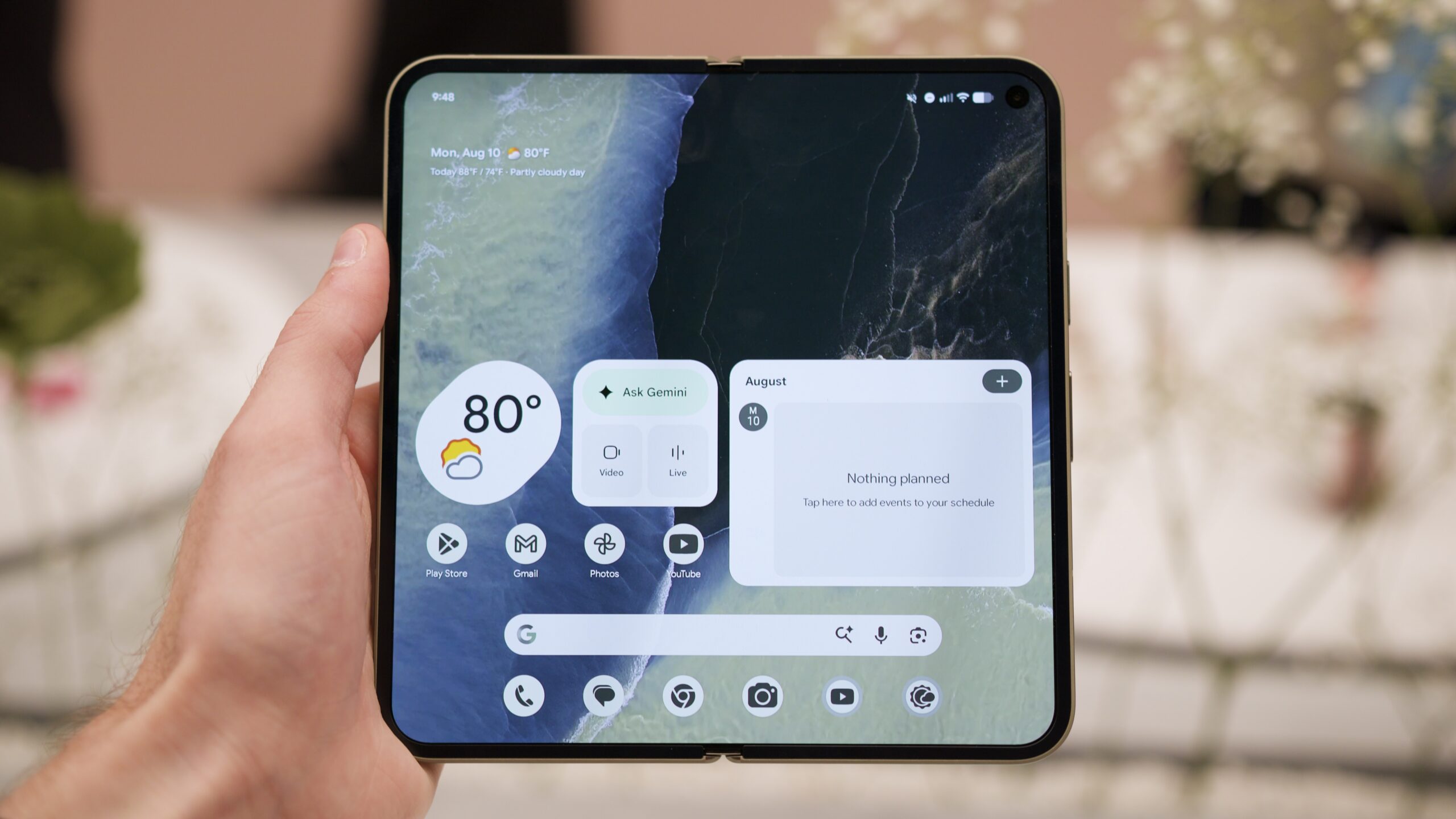google pixel 11 pro fold hands on 4 Inner display on the Google Pixel 11 Pro Fold.