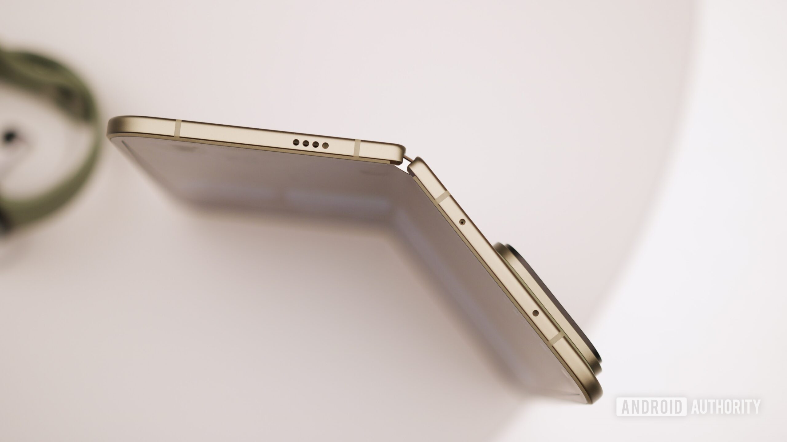 google pixel 11 pro fold hands on 6 Top-down view of the Pixel 11 Pro Fold standing upright.
