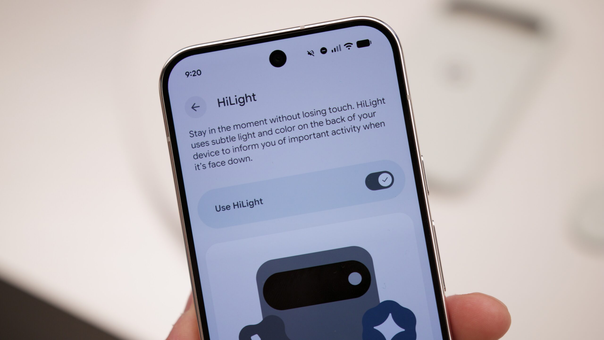 Using HiLight on the Google Pixel 11 Pro.