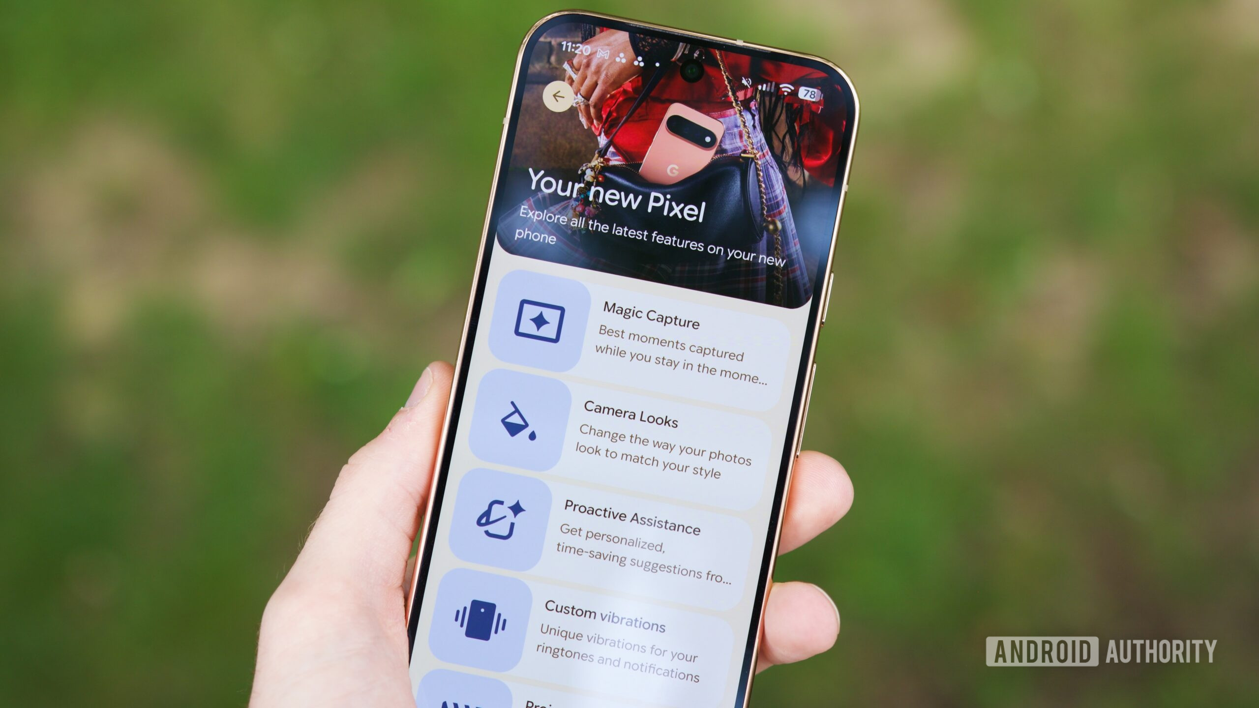 My Pixel app showing new features on the Pixel 11 Pro.