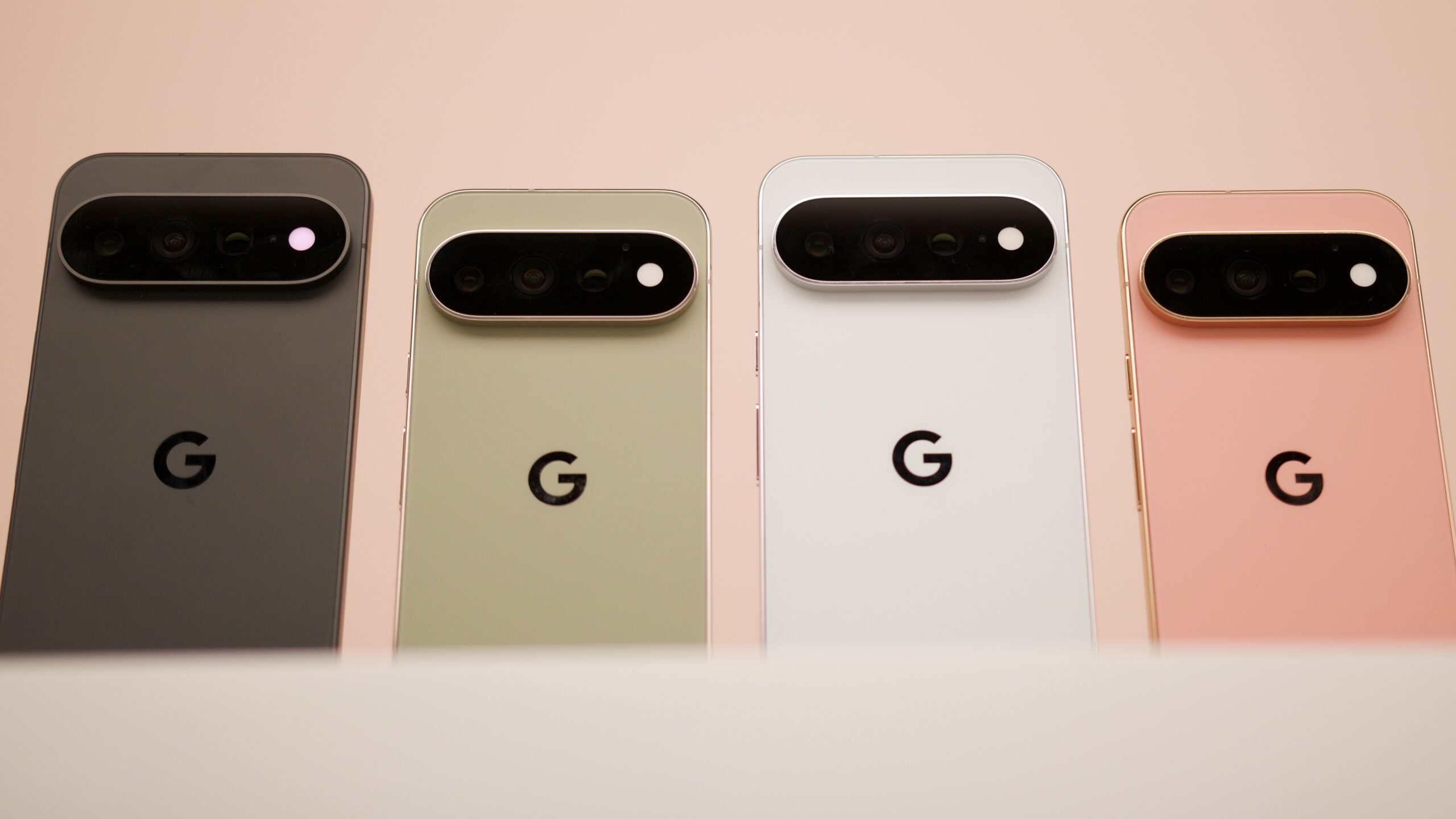 google pixel 11 pro pixel 11 pro xl hands on 10 All colors for the Pixel 11 Pro and Pixel 11 Pro XL next to each other.
