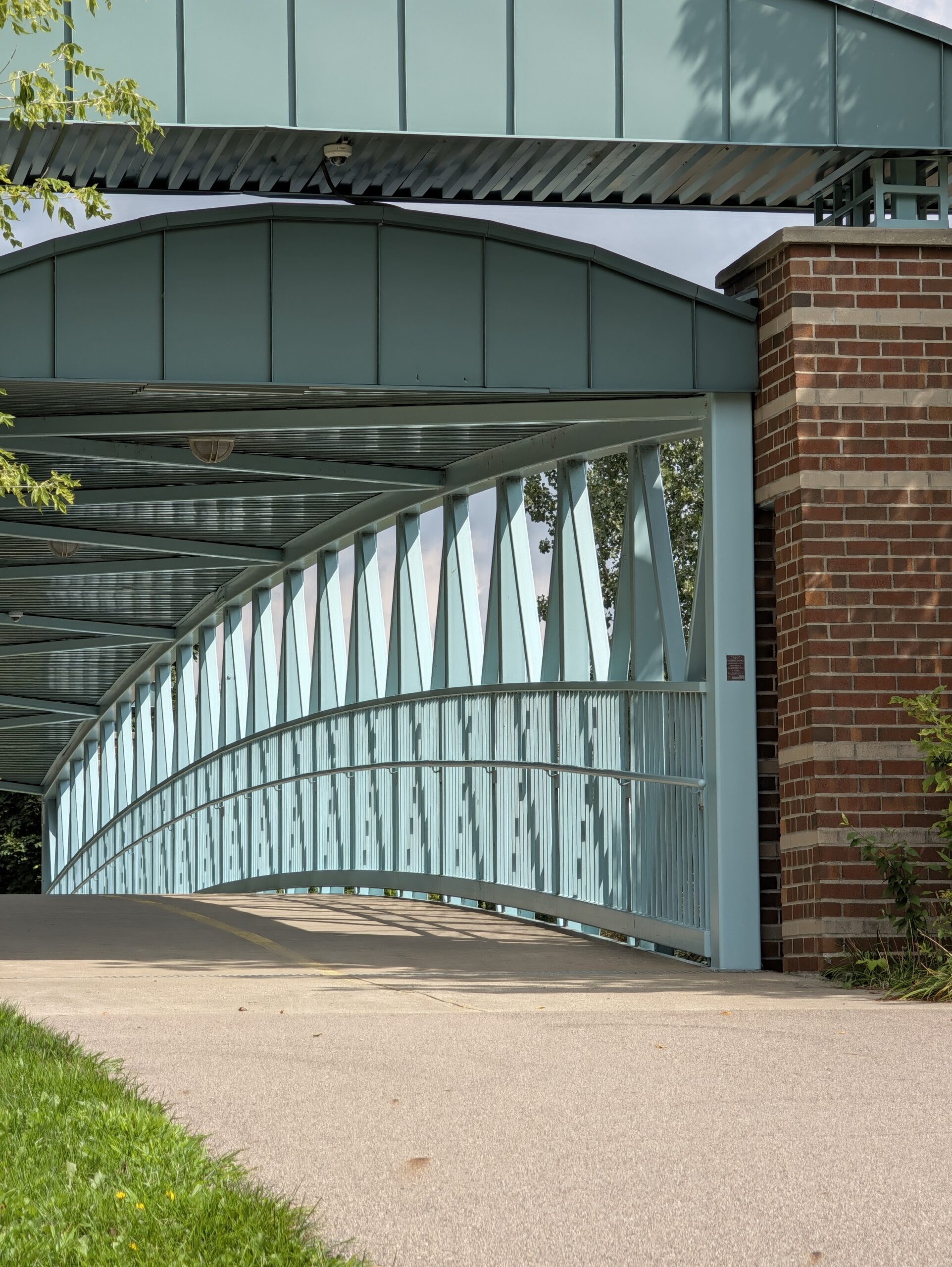 Photo of a blue bridge, taken with the Pixel 11 Pro.